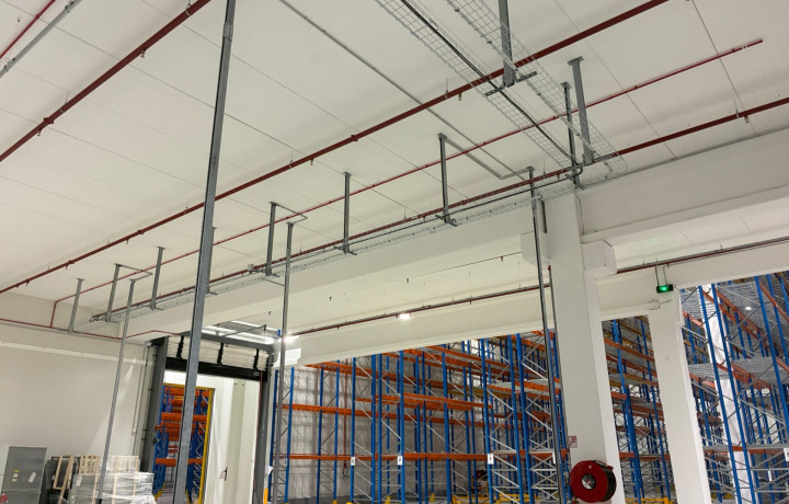 Installation électrique et protection incendie pour CEVA Logistique dans la zone de l'aéroport de Strasbourg